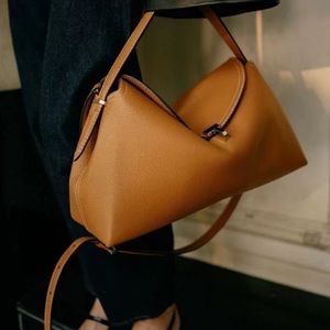 T lock tan bag shoulder bag